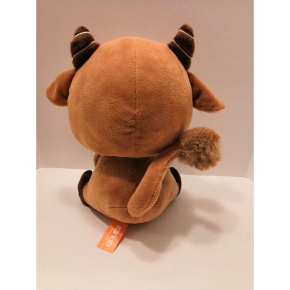 Vip kid cow costume Ox Dino Daily yellow dinosaur Plush Stuffed 9" - Picture 3 of 7